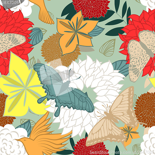 Image of Seamless floral pattern