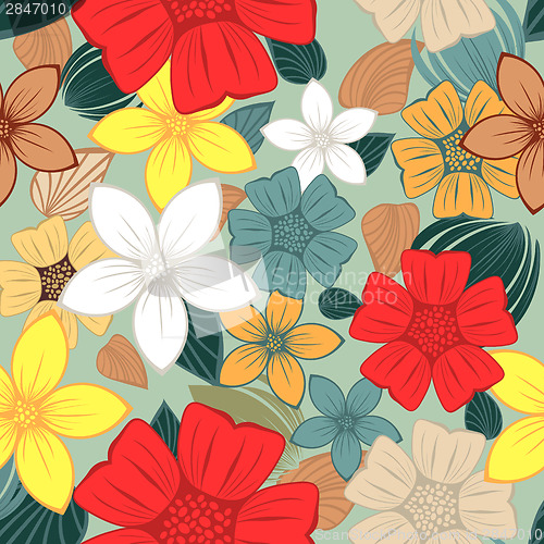 Image of Seamless floral pattern