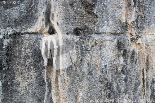 Image of old stone wall detail