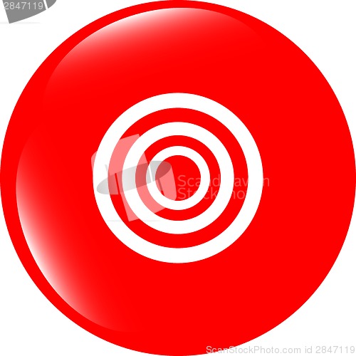 Image of target sign icon. Pointer symbol. Modern UI website button