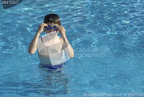 Image of Child in swiming pool