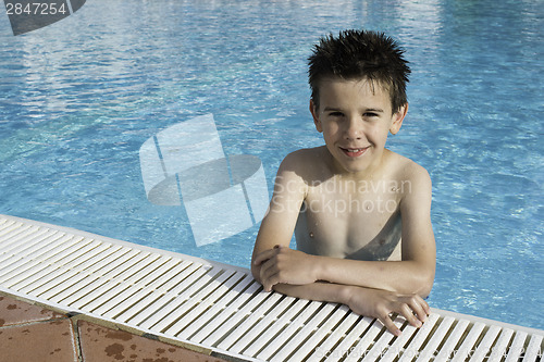 Image of Child in swiming pool