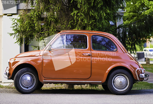 Image of Small vintage italian car Fiat Abarth