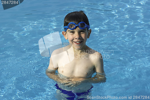 Image of Child in swiming pool