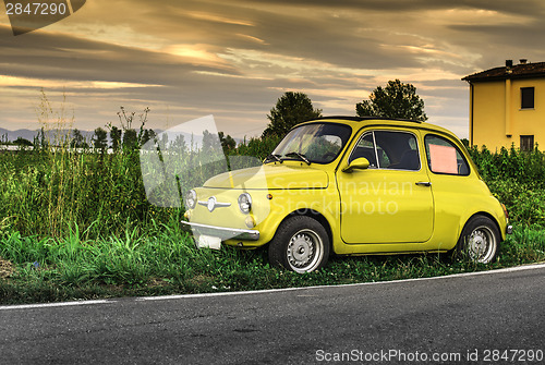 Image of Small vintage italian car Fiat Abarth