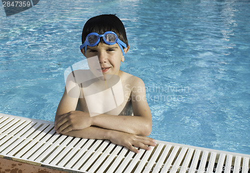 Image of Child in swiming pool