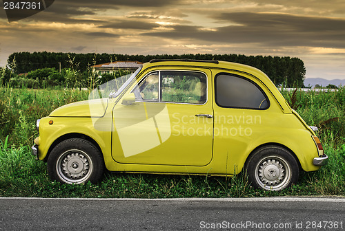 Image of Small vintage italian car Fiat Abarth