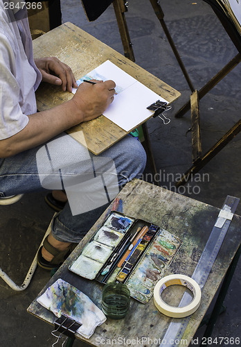 Image of Street painter in Florence