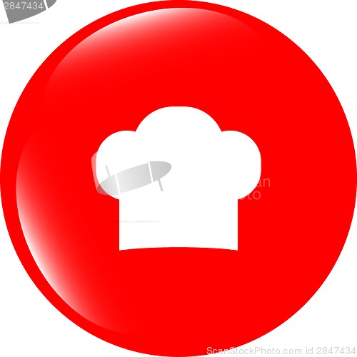 Image of Chef hat sign icon. Cooking symbol. Cooks hat