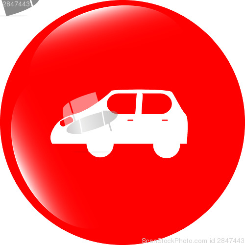 Image of Car icon button design elements