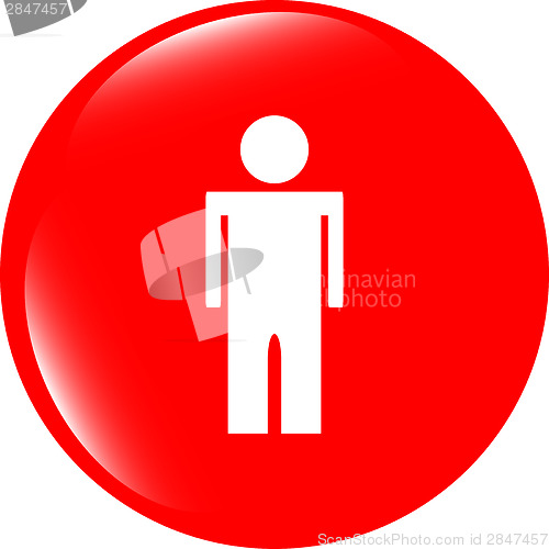 Image of icon button with man inside