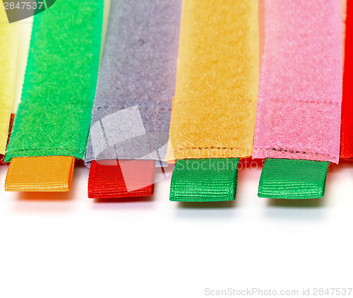 Image of Pack of Colorful Velcro Strips