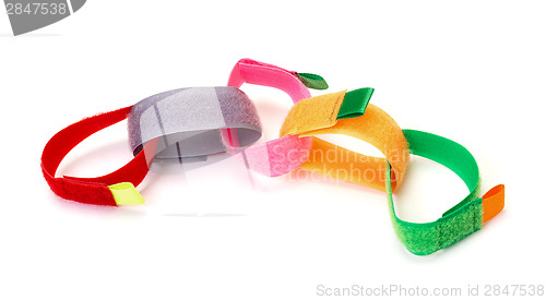 Image of Chain from Colorful Velcro Strips