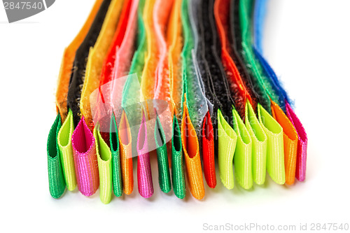 Image of Pack of Colorful Velcro Strips