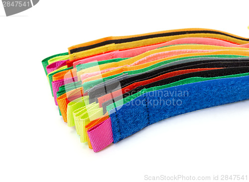 Image of Pack of Colorful Velcro Strips