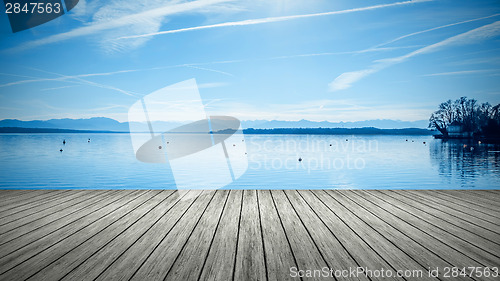 Image of wooden jetty Tutzing