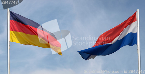 Image of Germany and Netherlands flag