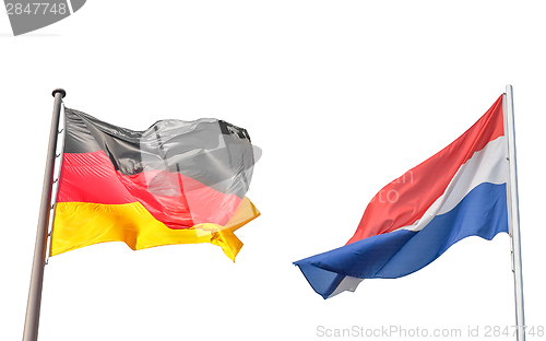 Image of Germany and Netherlands flag