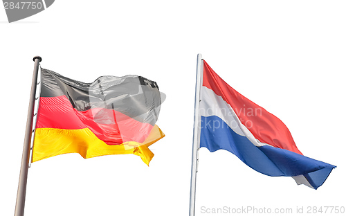 Image of Germany and Netherlands flag