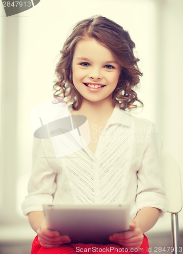 Image of girl with tablet pc