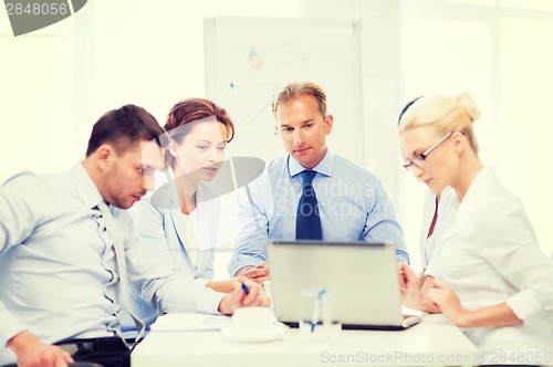 Image of business team having meeting in office