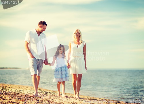 Image of happy family at the seaside