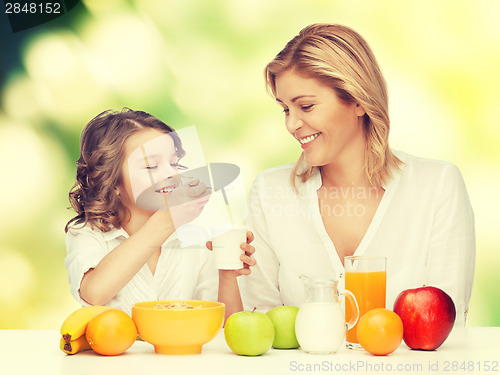 Image of mother and daughter