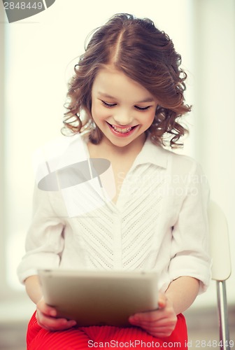 Image of girl with tablet pc