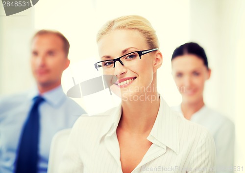 Image of businesswoman in office