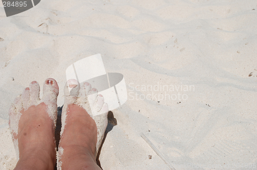 Image of Feet in the sand