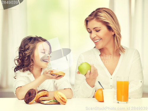 Image of mother and daughter