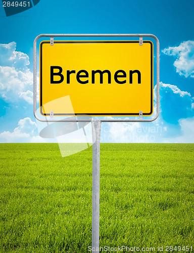 Image of city sign of Bremen