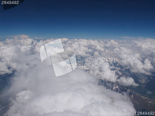 Image of Clouds on Alps