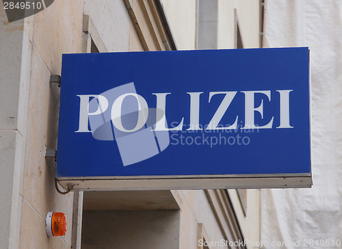 Image of Polizai police sign