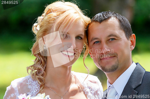 Image of beautiful young wedding couple