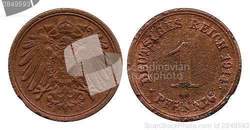 Image of one pfennig, German Raich, 1914