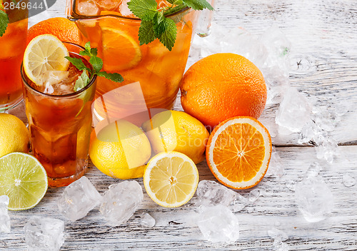 Image of Glasses of ice tea