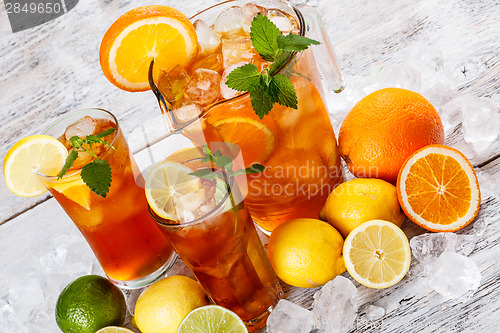 Image of Refreshing ice tea