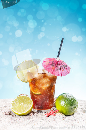 Image of Glass of ice tea