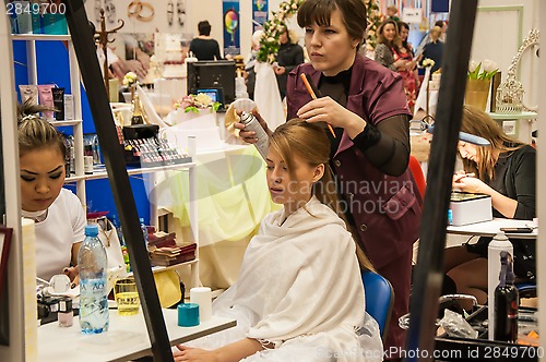 Image of Girl in a beauty salon