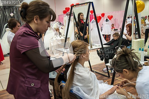 Image of Girl in a beauty salon