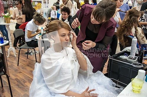 Image of Girl in a beauty salon