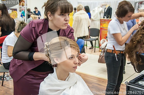 Image of Girl in a beauty salon