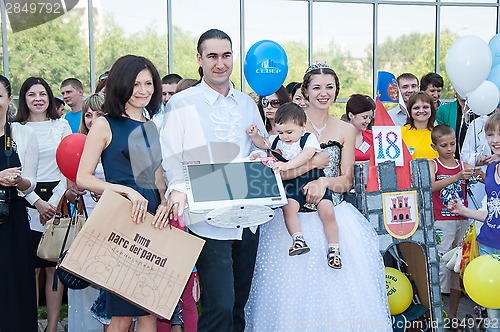 Image of Participants of the contest of babyish strollers