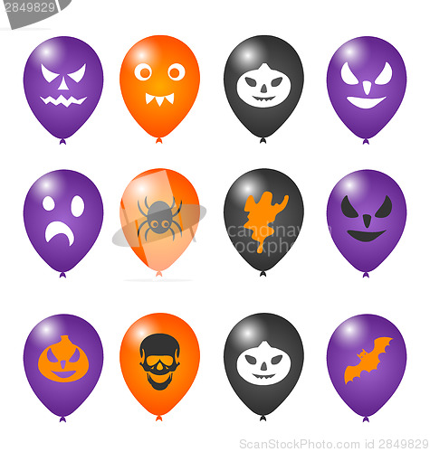 Image of Colorful balloons for Halloween party
