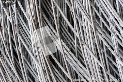 Image of hank of metal wire background