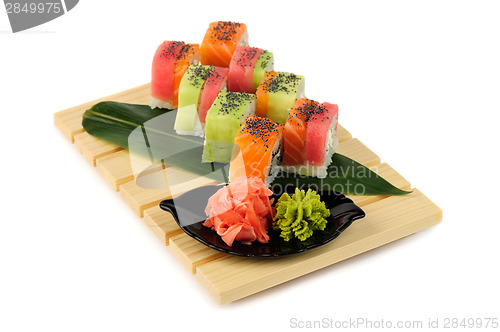 Image of Rainbow sushi