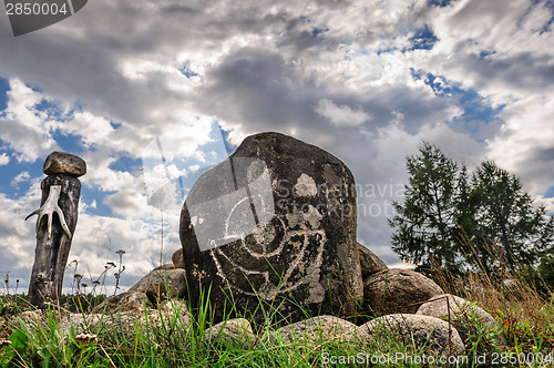 Image of Saami sejd, pagan idol