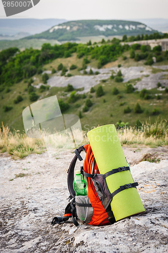 Image of packed backpack