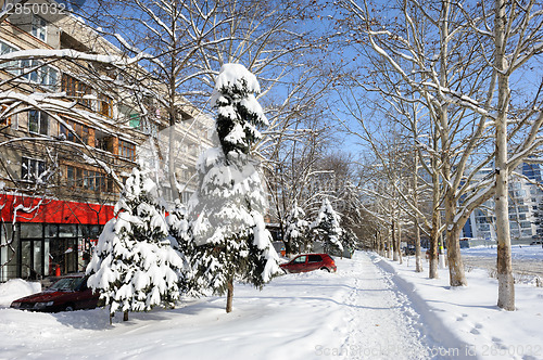 Image of winter cityscape